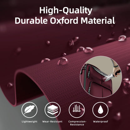 SHOWKOO Armygreen 3-Piece Expandable Luggage Set