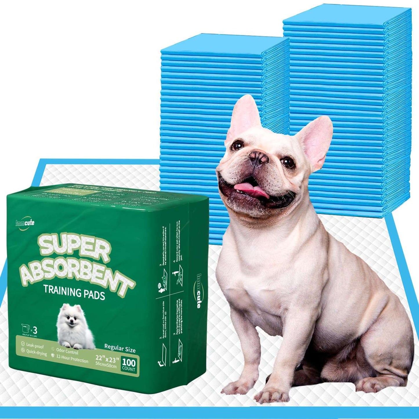 Puppy Pee Pro Pads - 100 Count Super Absorbent Set