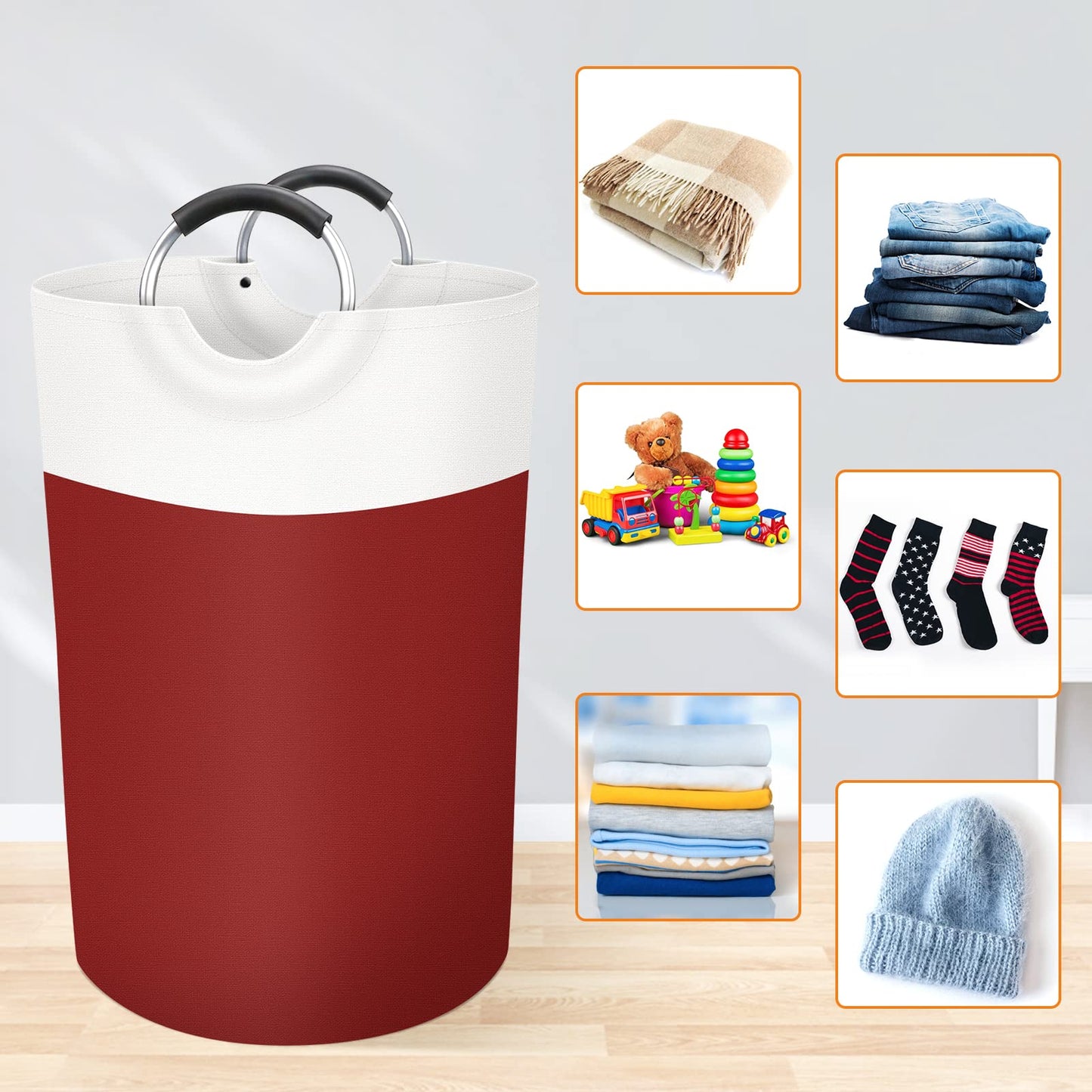 BlissTotes 90L Collapsible Laundry Hamper - Black