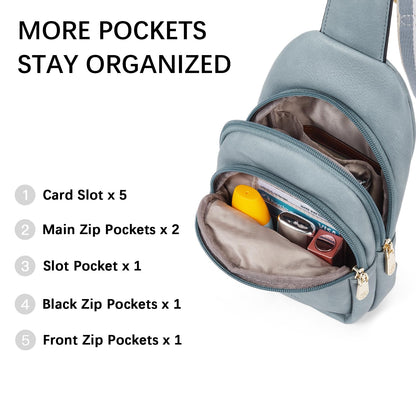 BOSTANTEN Chic Leather Crossbody Sling Bag