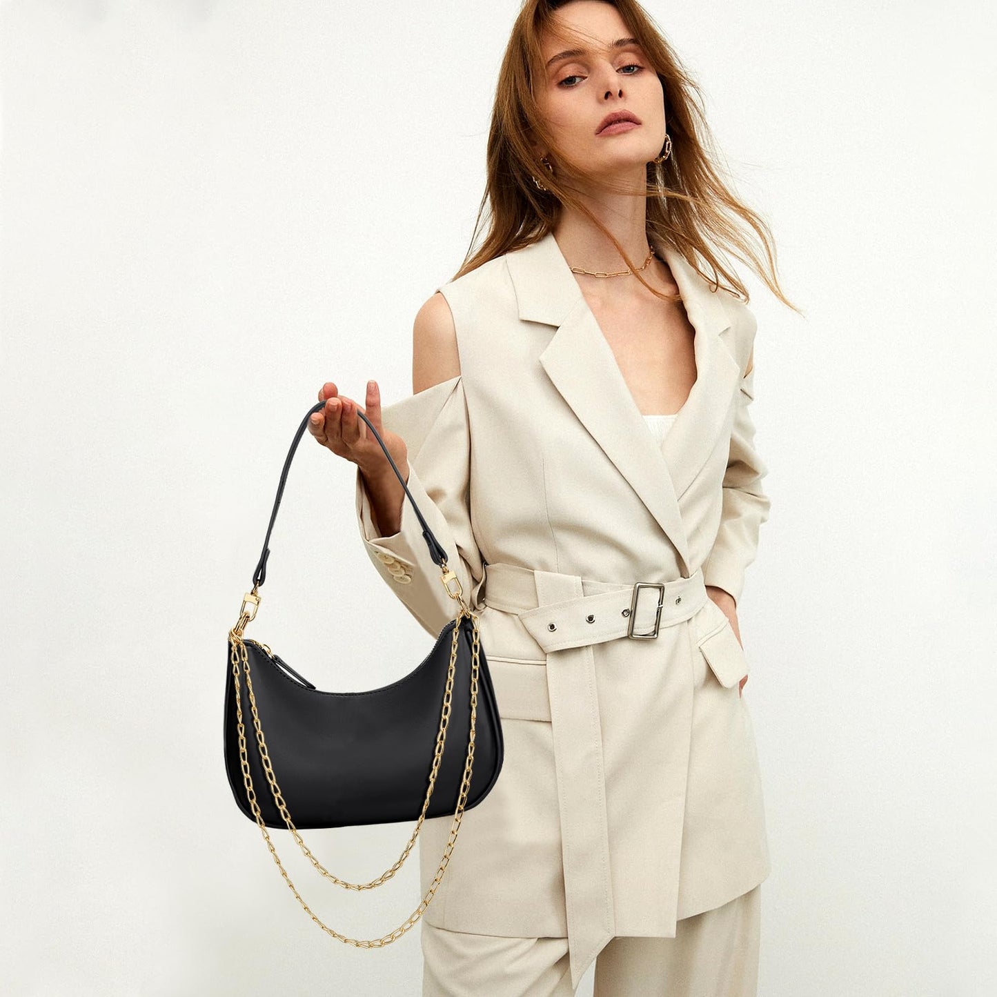 Retro Chic Hobo Bag - Cute Underarm Purse