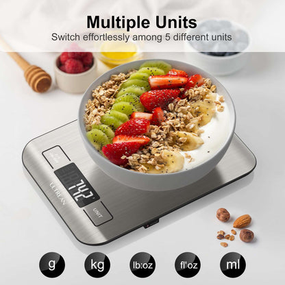 Ultrean Kitchen Scale - 11lb Capacity