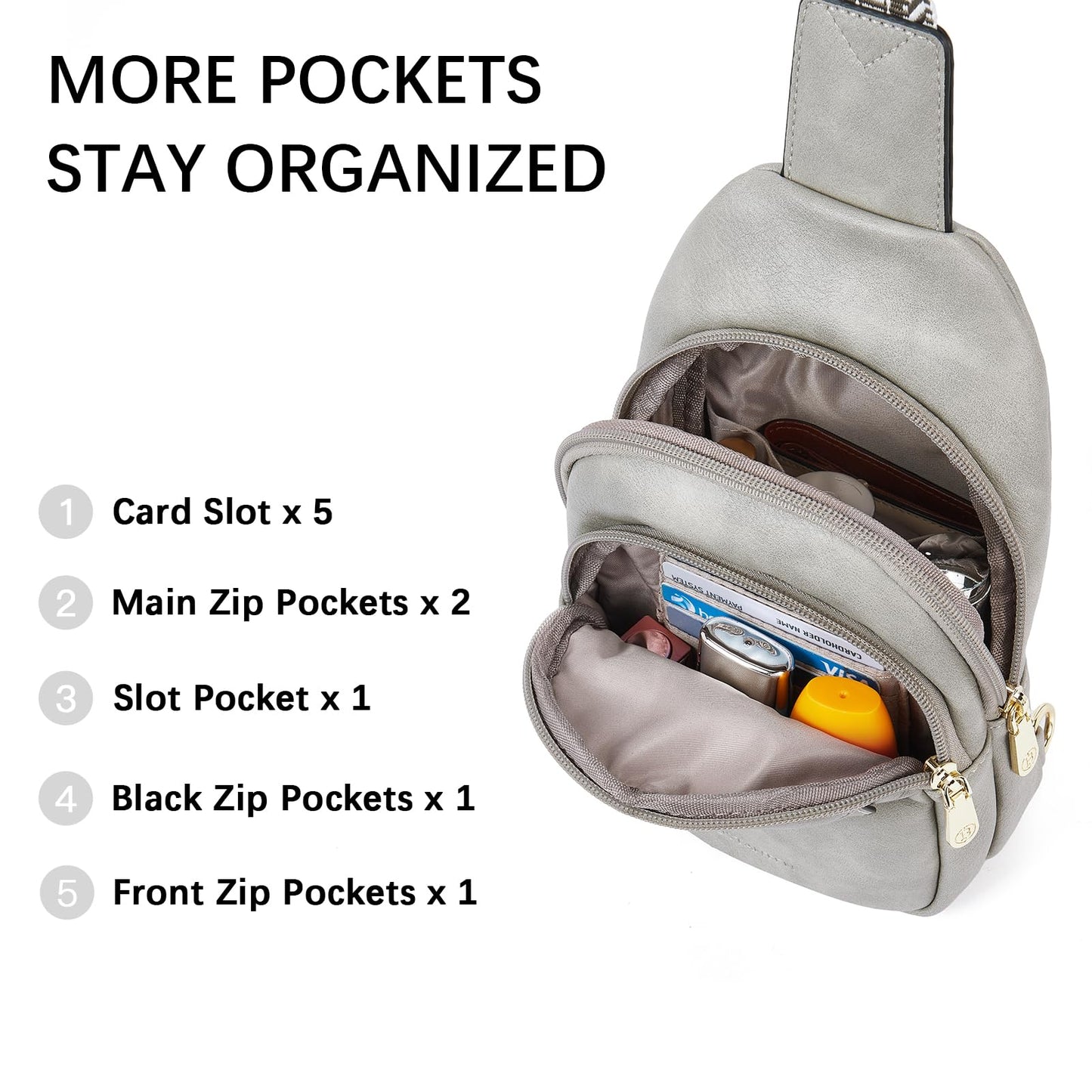 BOSTANTEN Chic Leather Crossbody Sling Bag