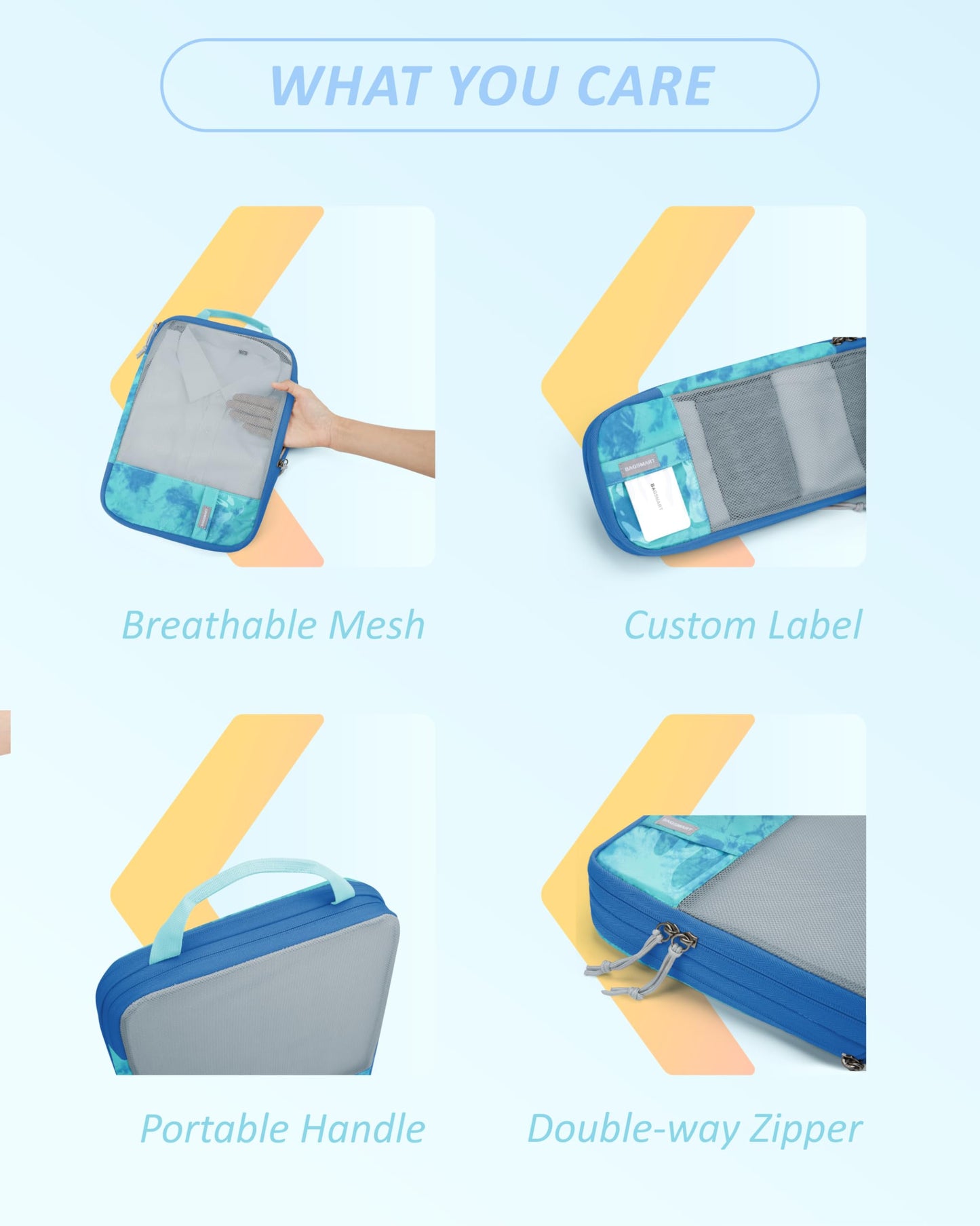 PackPro 6 Set Compression Cubes for Travel