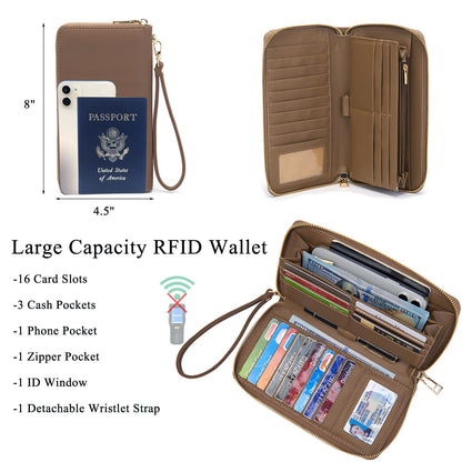 ChicCrossbody: Women's Tote & Wallet Set