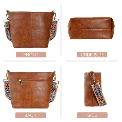 ChicHobo Vegan Leather Crossbody Bag with Strap