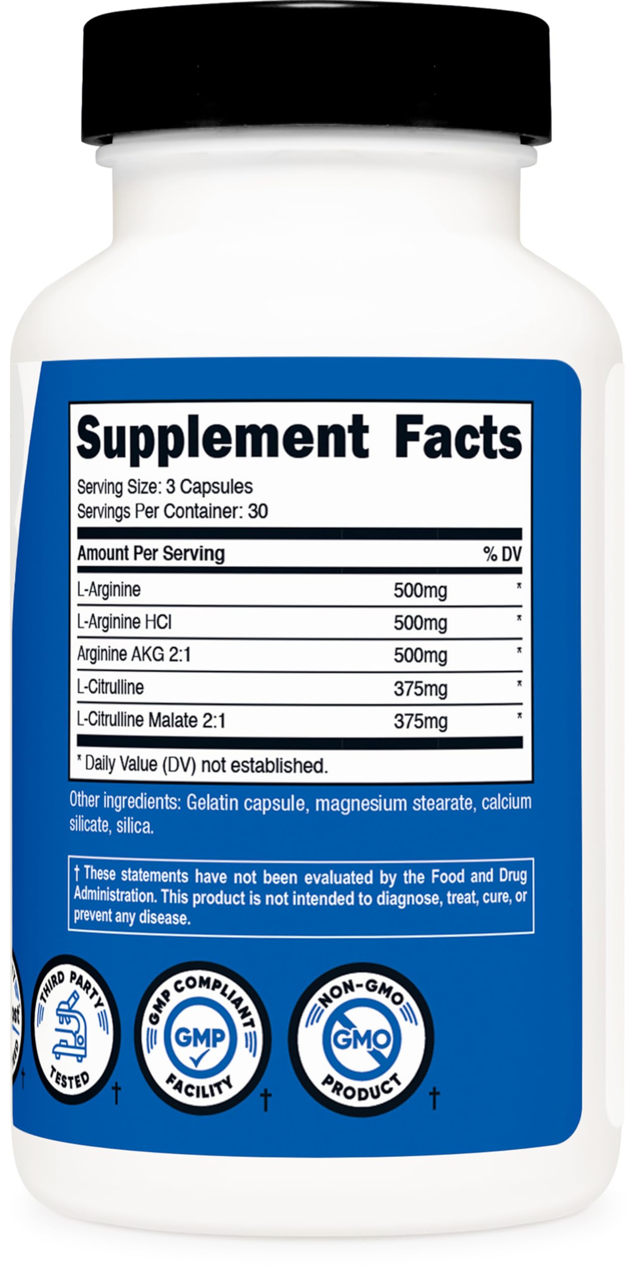 Nutricost Nitric Oxide Surge 2250mg - 180 Caps