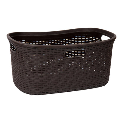Ivory Wicker Mind Reader 40L Laundry Basket