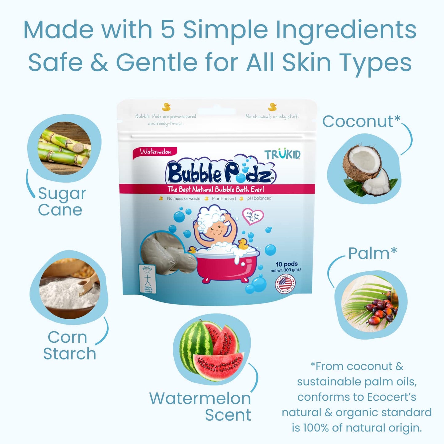 TruKid Bubble Podz: Gentle Lavender Bath Bombs