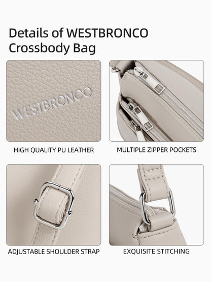 WestBronco ZipSatchel: Women's Medium Crossbody Bag
