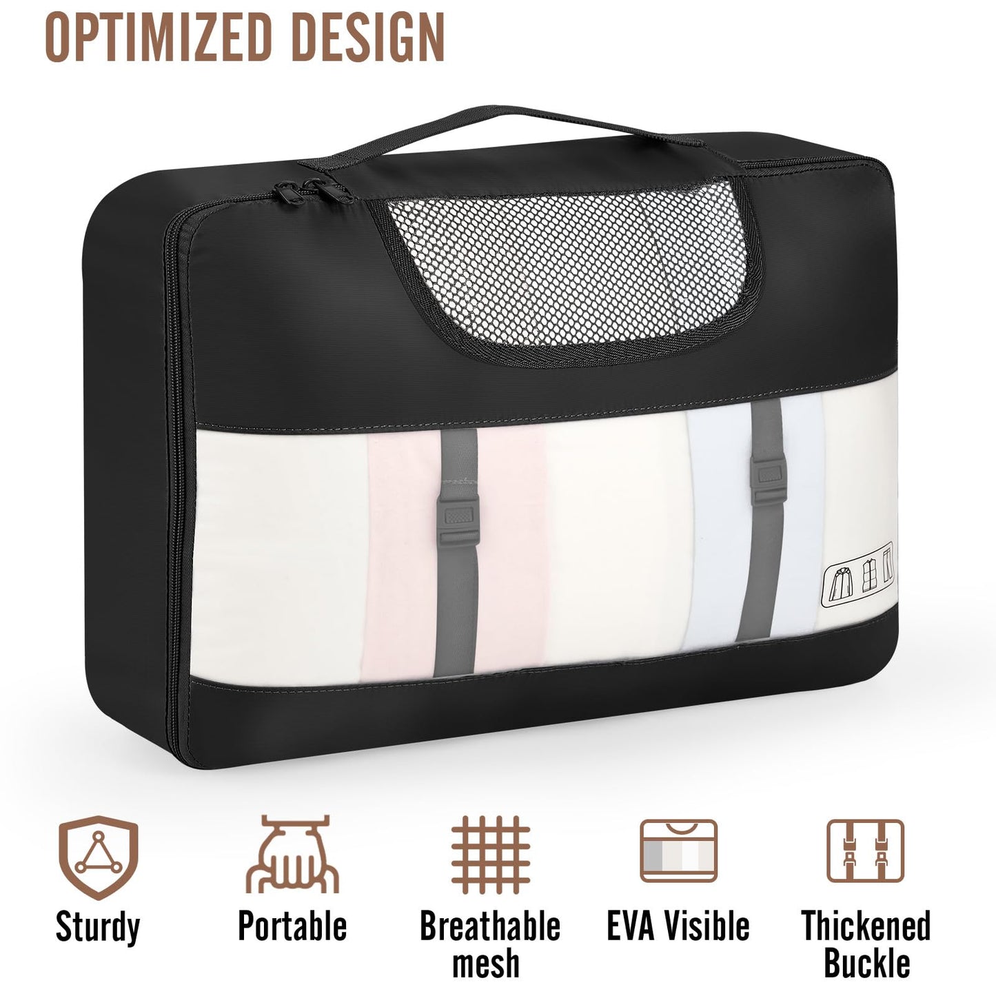 Veken Travel Cubes - 8 Piece Set