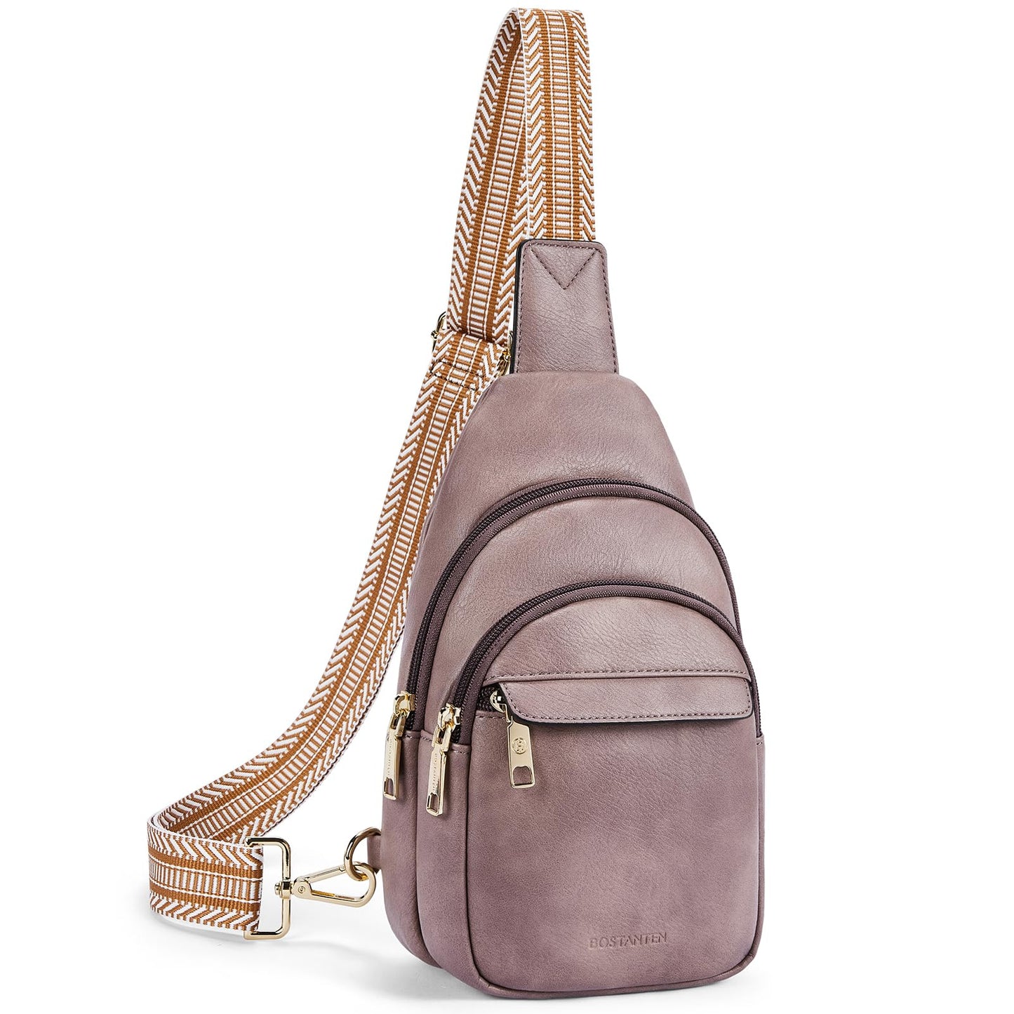 BOSTANTEN Chic Leather Crossbody Sling Bag