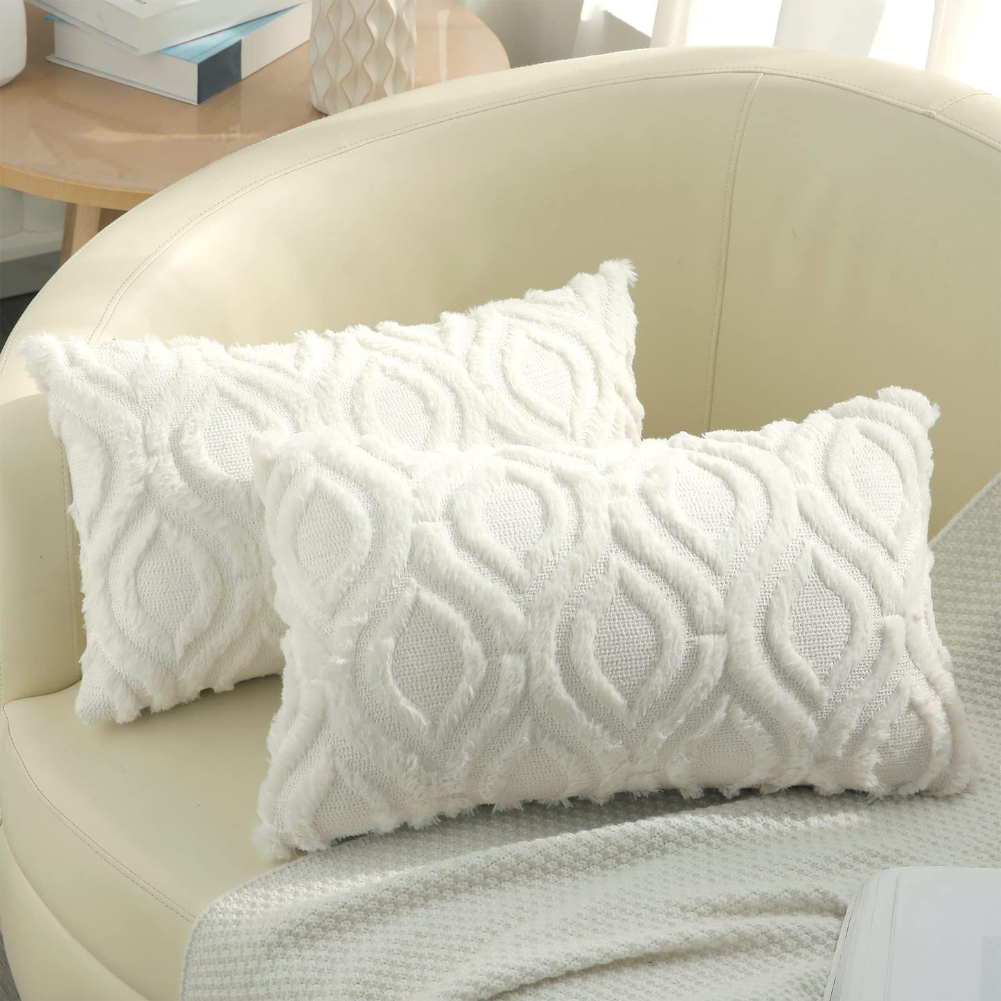 Farmhouse Faux Wool Pillow Covers