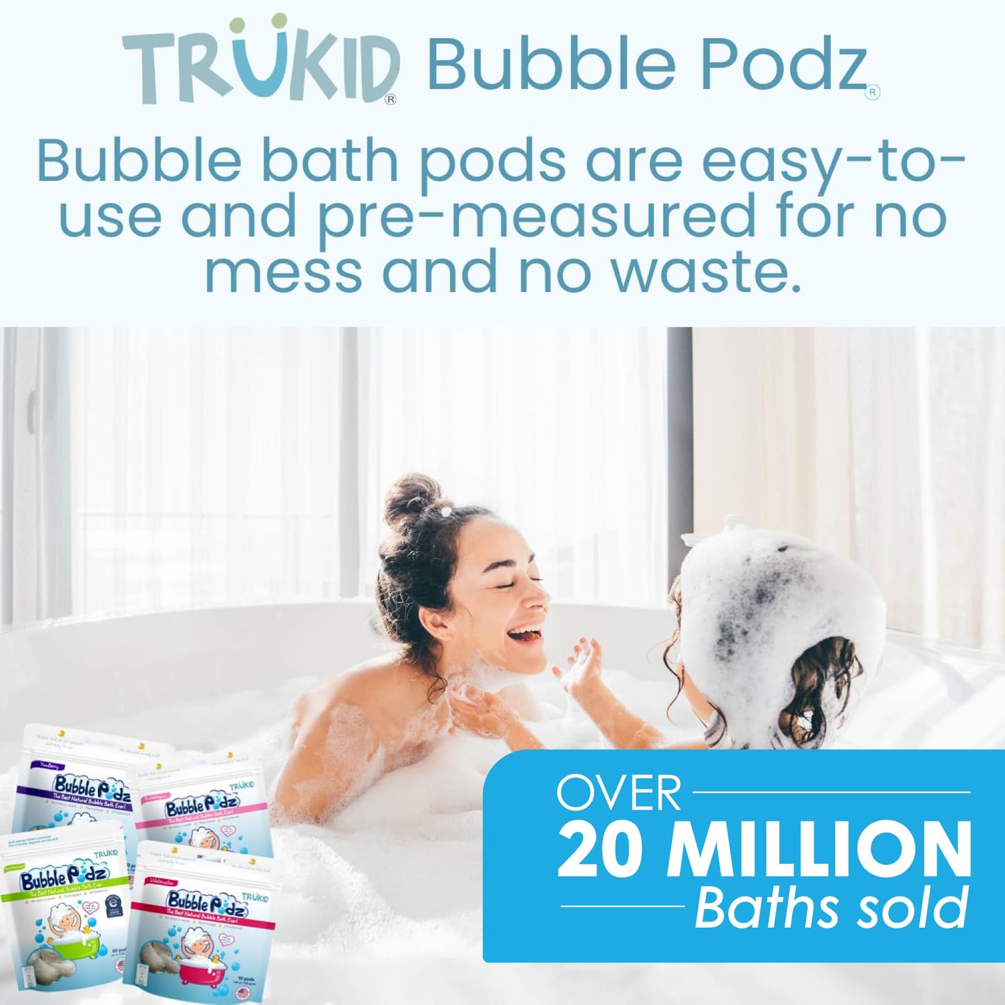TruKid Bubble Podz: Gentle Lavender Bath Bombs