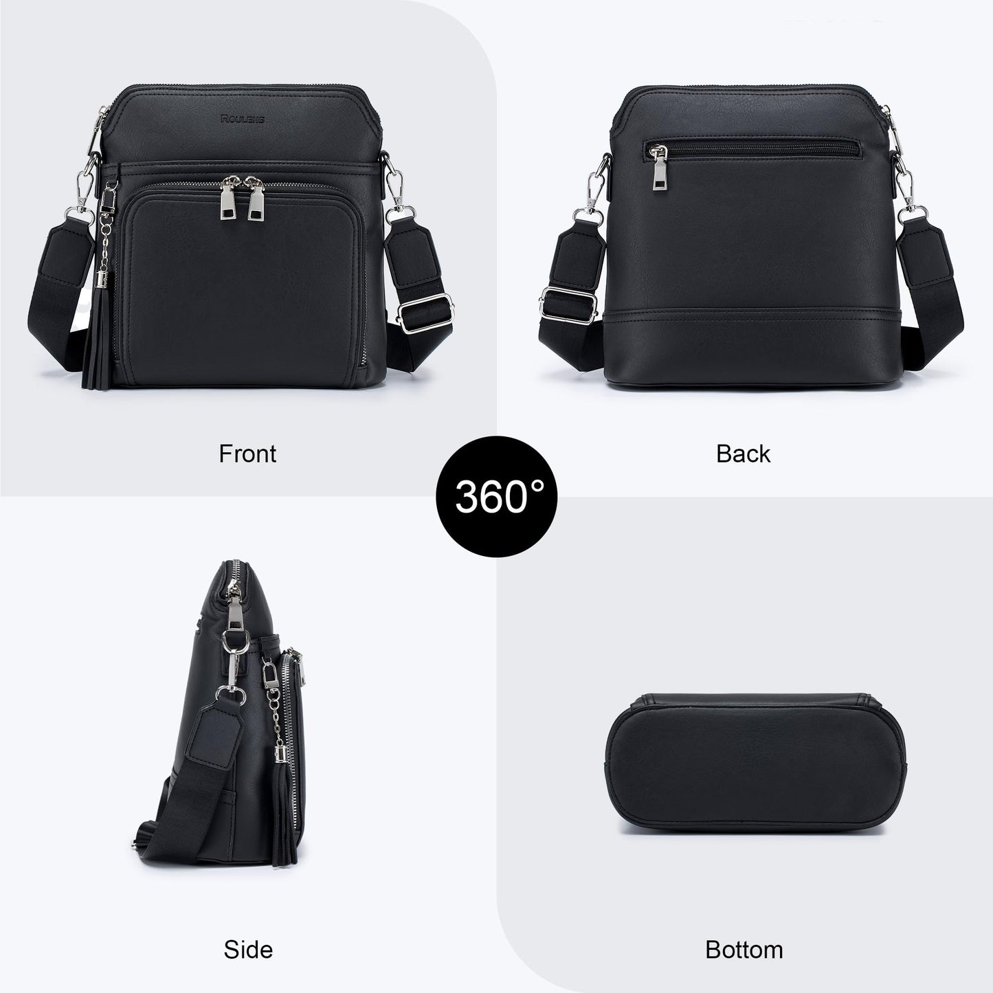 Tassel Charm Crossbody Bag for Women