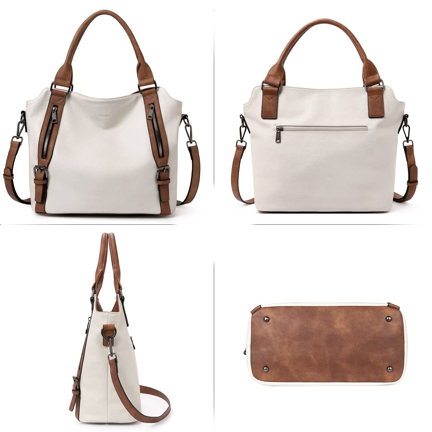 CLUCI Eco Luxe Vegan Leather Tote Bag