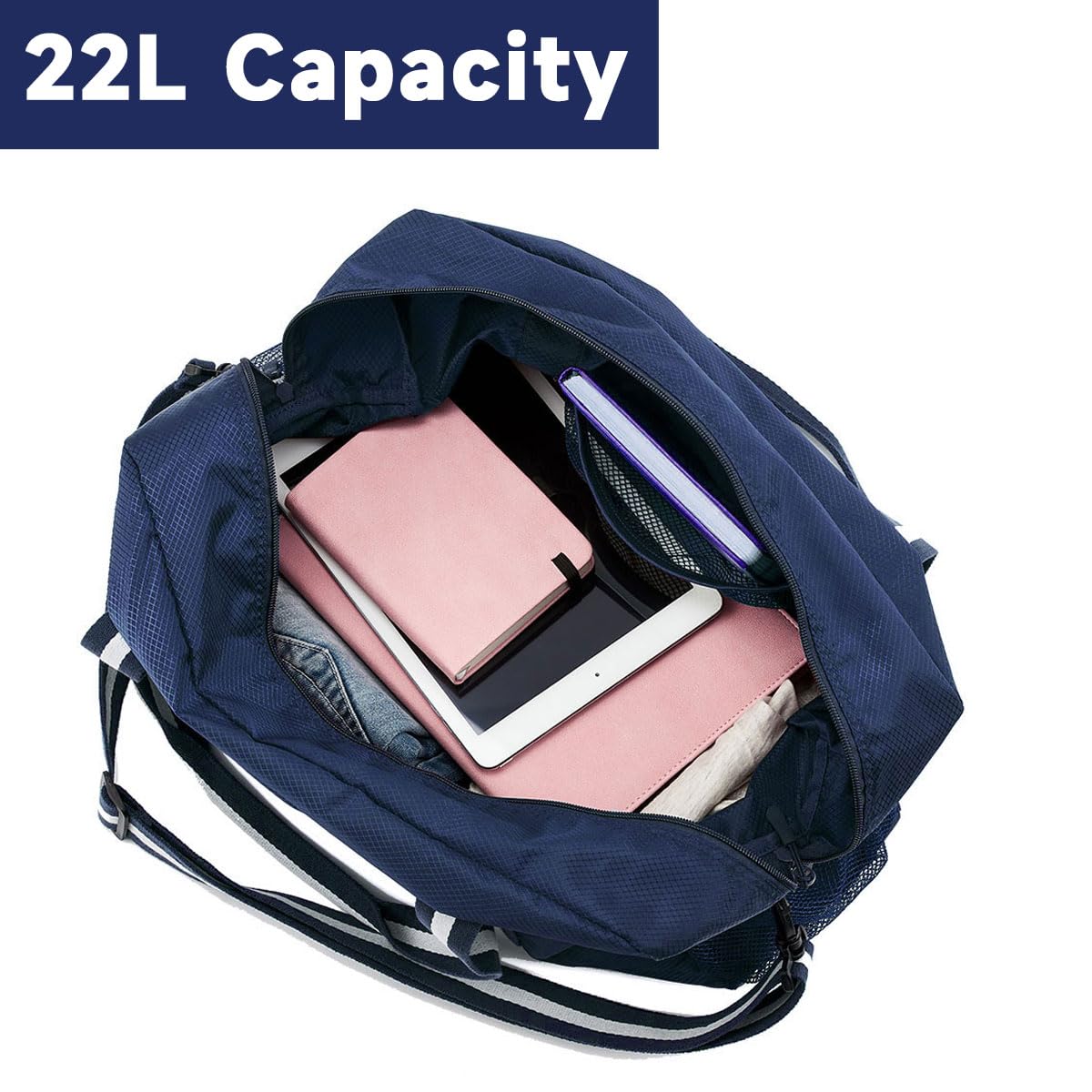 TravelLite Foldable Waterproof Duffle Tote Bag
