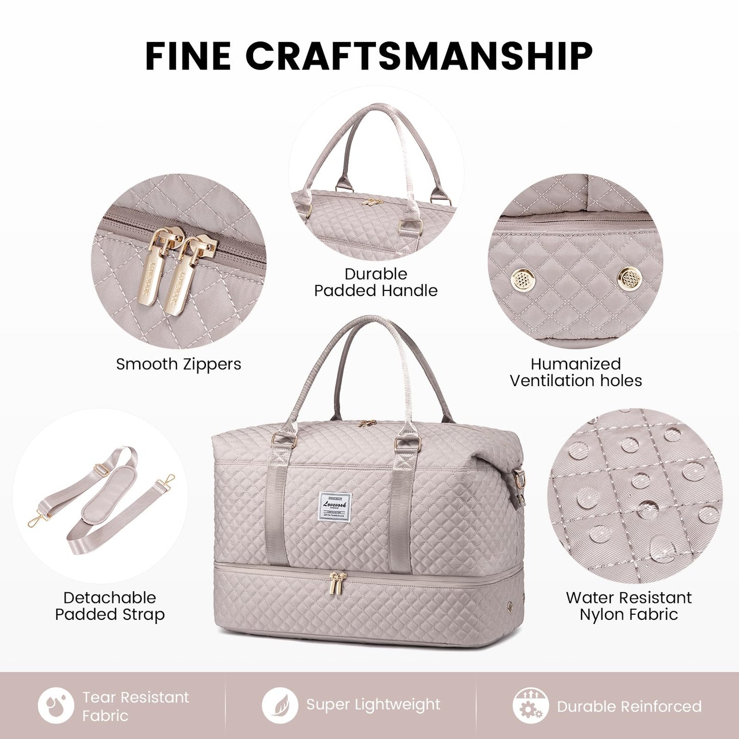 LOVEVOOK All-in-One Duffle: Travel & Gym Ready