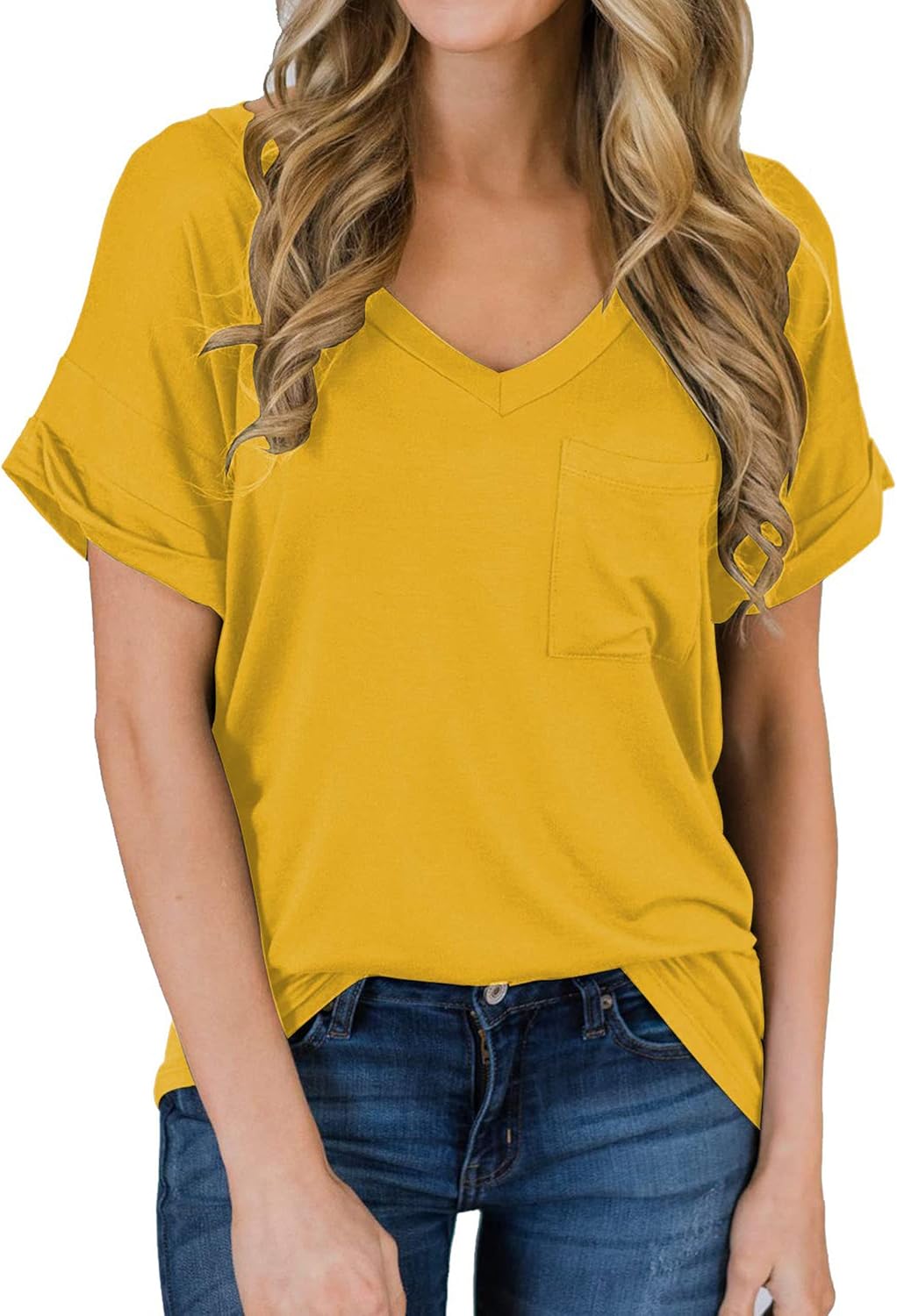 Best Casual V-neck tee for women 2025