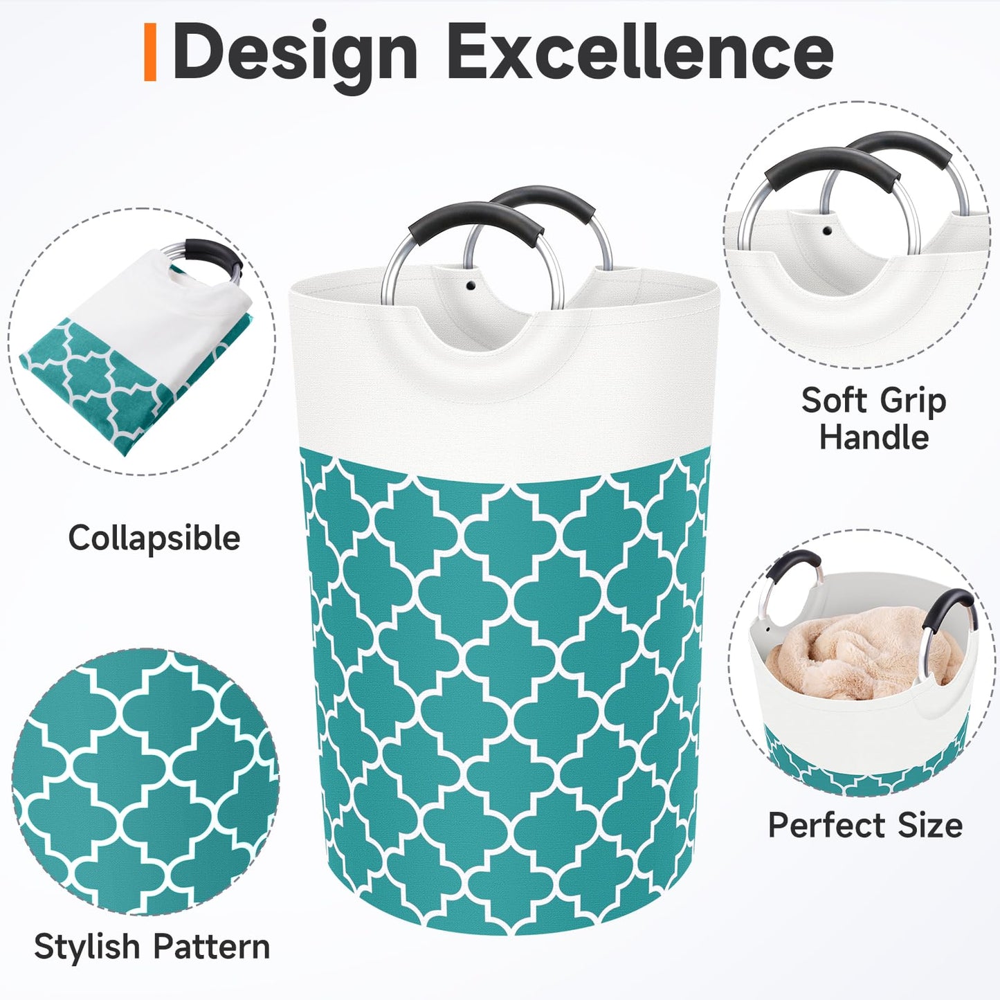 Collapsible Hamper Bag - Grey