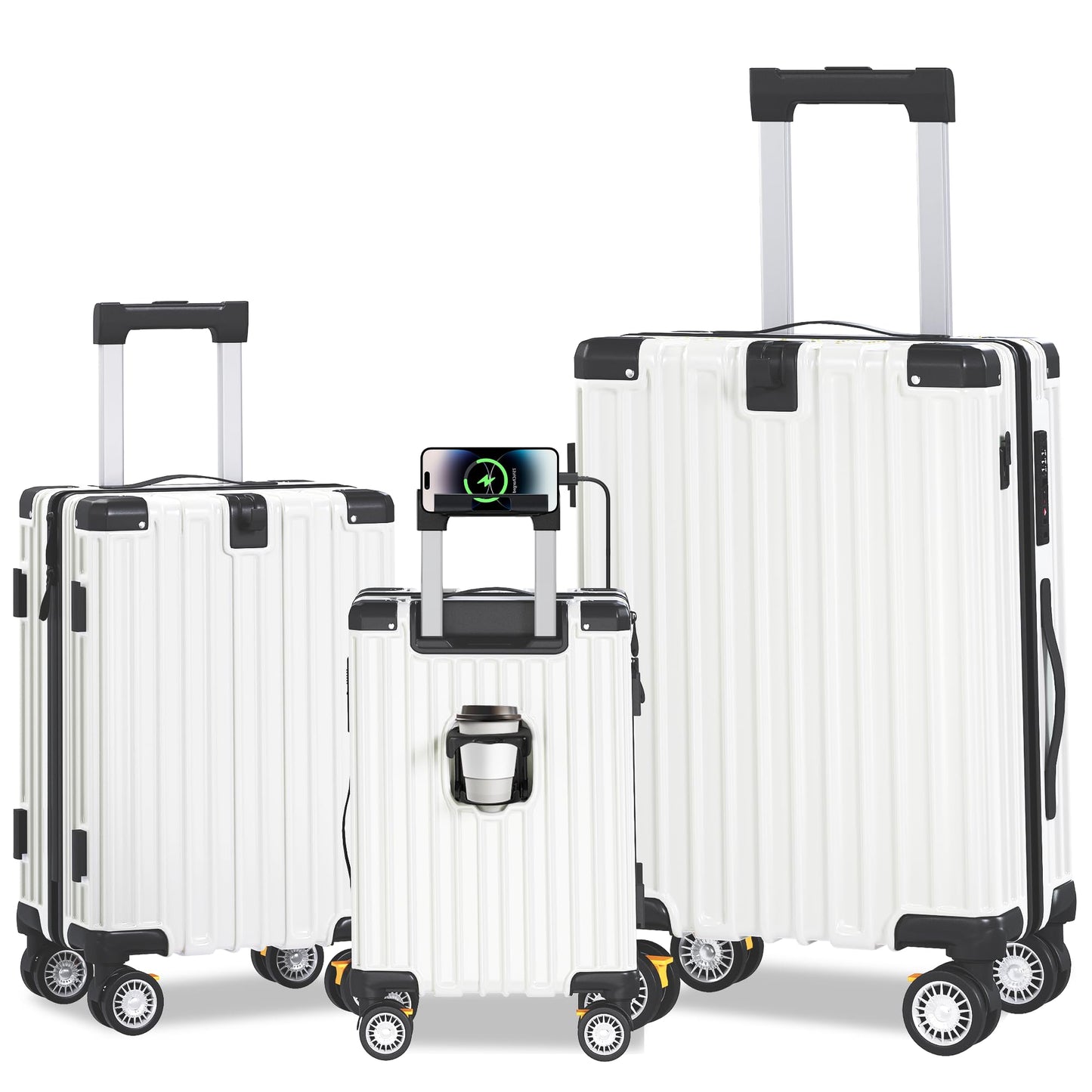 JetGlide 3pc Spinner: Expandable Hardshell Luggage