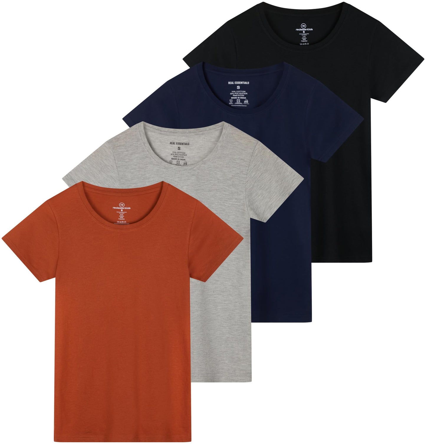 Essentials Women's Classic Crew Tee 4-Pack