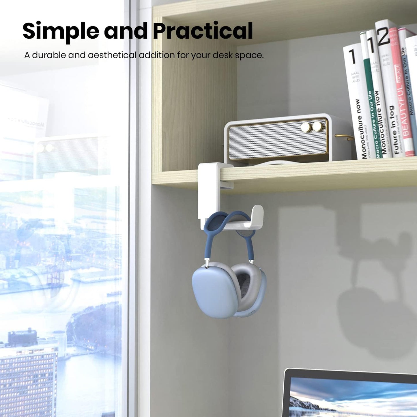 EURPMASK 360° Rotating Headphone Stand & Organizer