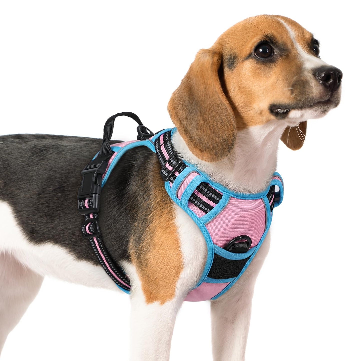 PawGuard No-Pull Reflective Dog Harness - Large Black