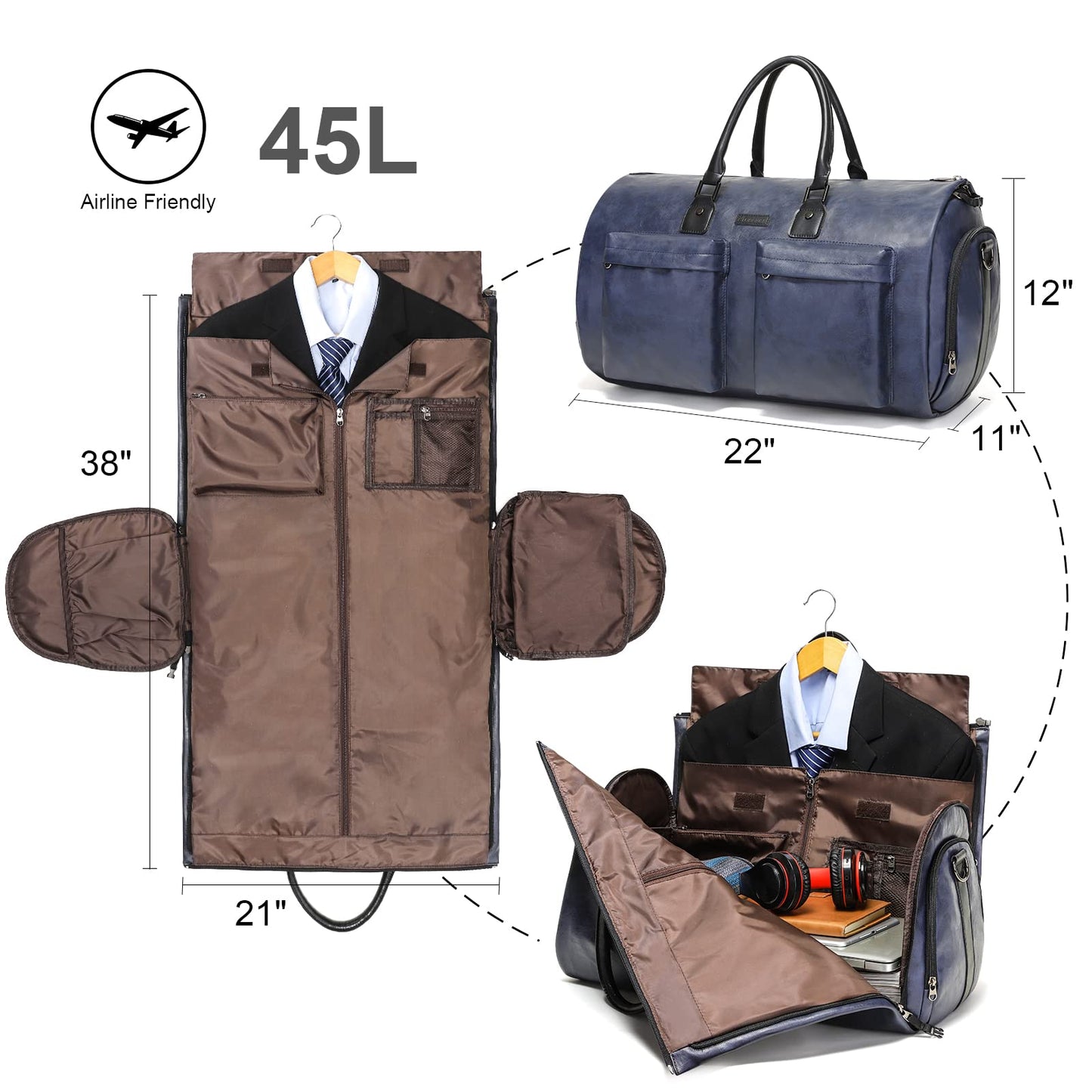 Modoker Travel Garment Bag - Versatile & Stylish