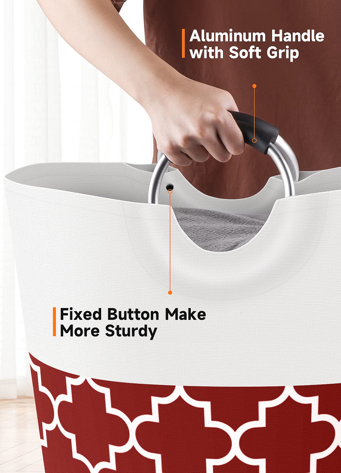 Collapsible Hamper Bag - Grey