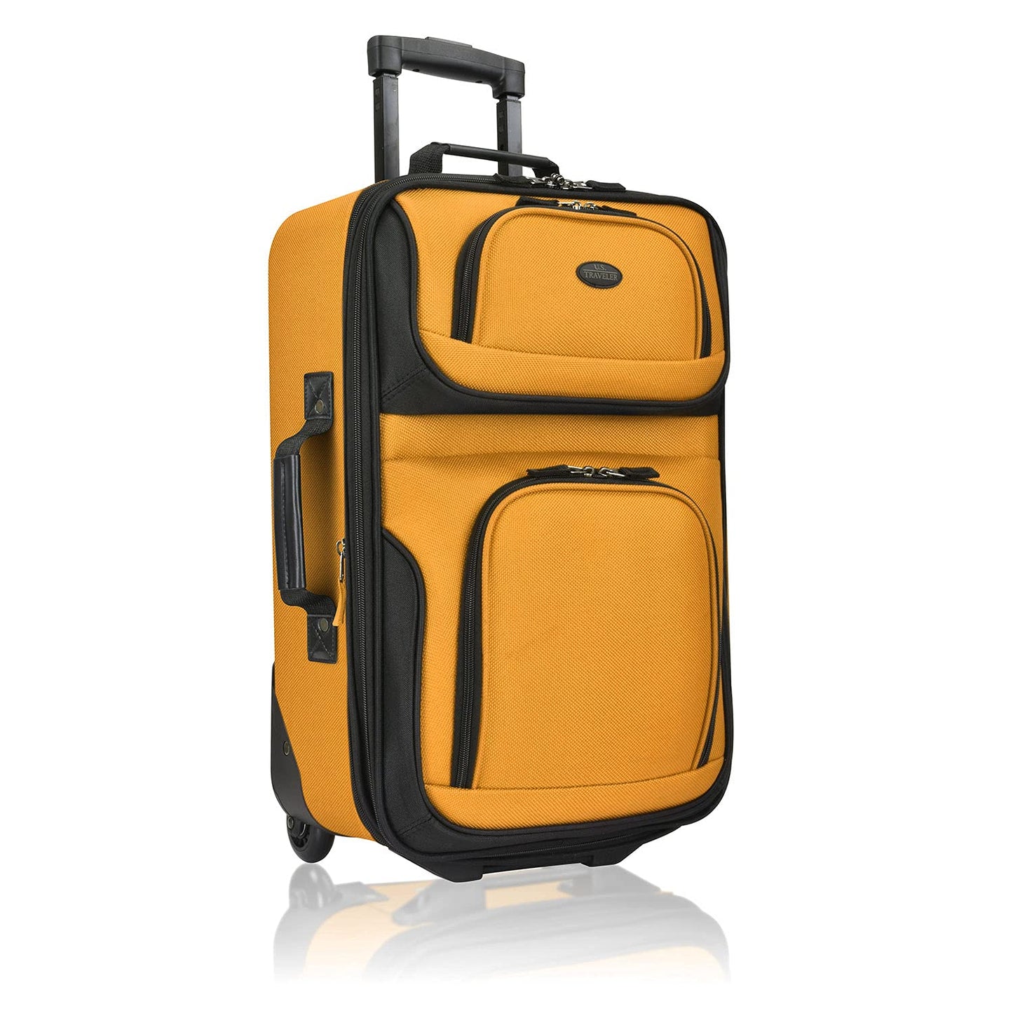 U.S. Traveler Rio Expandable Orange Carry-on