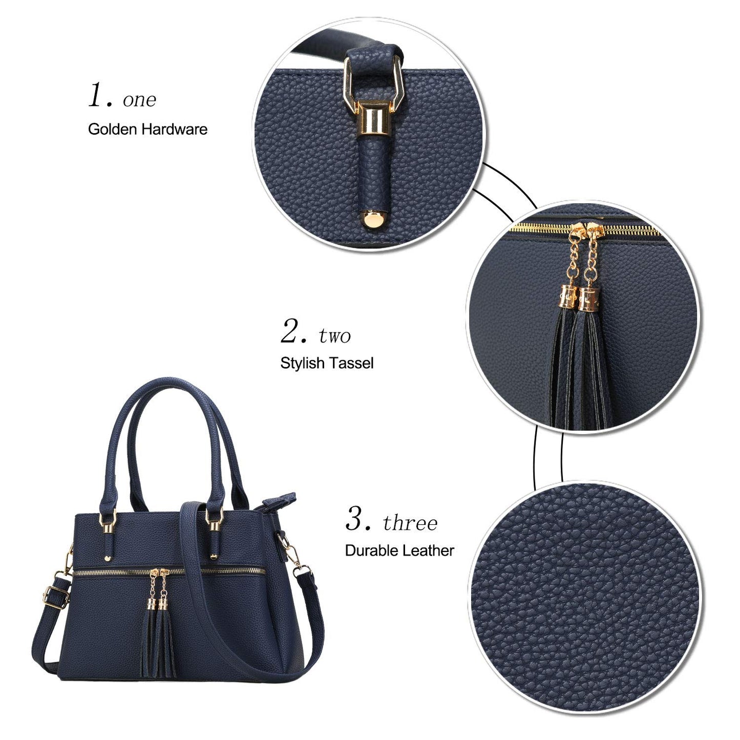 Luxe Leather Satchel & Crossbody Bags