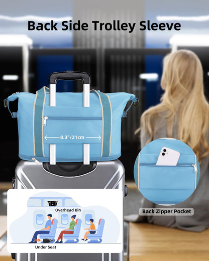 WALNEW Foldable Waterproof Travel Duffel Bag