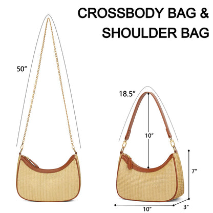 Retro Chic Hobo Bag - Cute Underarm Purse