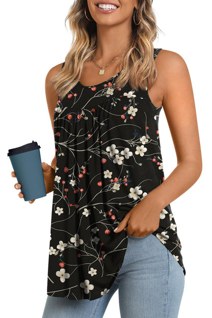 Longyuan Summer Sleeveless Tunics for Women