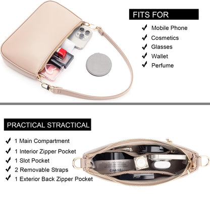 Retro Vegan Leather Shoulder Bag