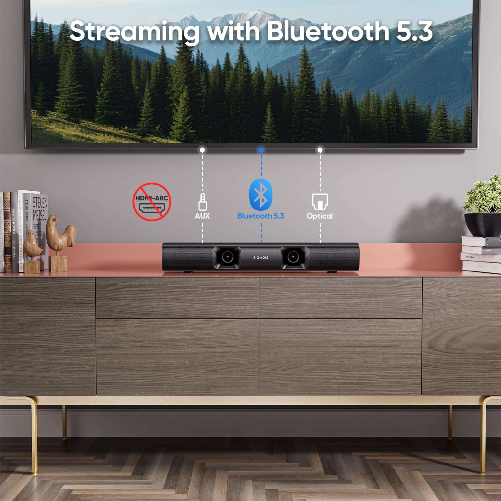Smart SoundBar: Custom Bass & Compact Design