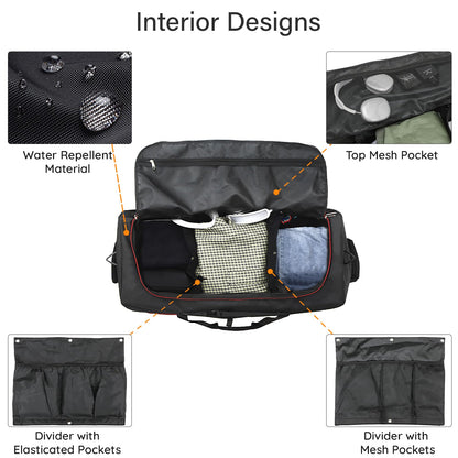 AquaRoll 29 Quilted Wheeled Duffle Backpack