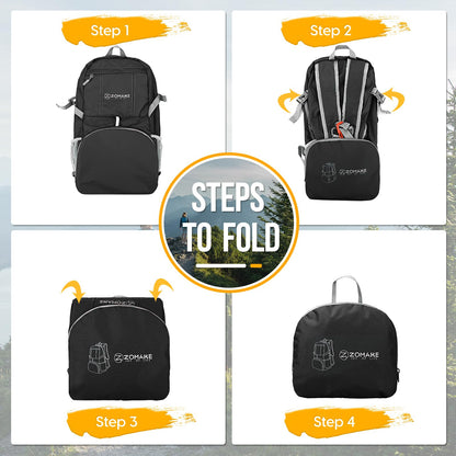 ZOMAKE 35L Compact Waterproof Hiking Backpack