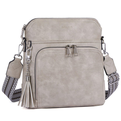 Tassel Charm Crossbody Bag for Women
