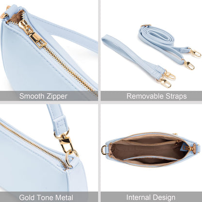 Retro Vegan Leather Shoulder Bag