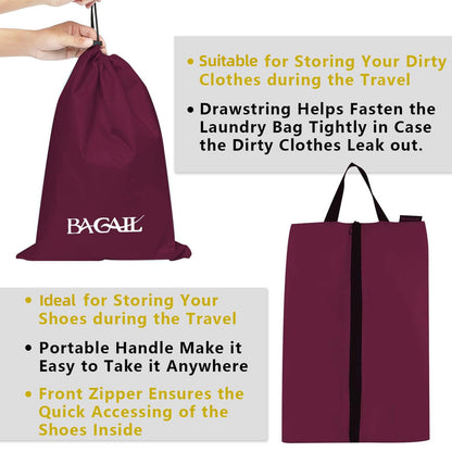 BAGAIL Travel Cubes: 8/9 Set Packing Organizers