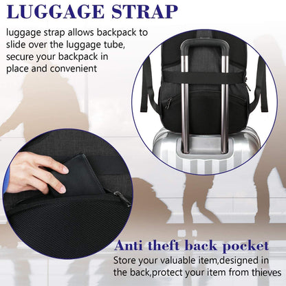 MATEIN SleekGuard Laptop Backpack with USB Port