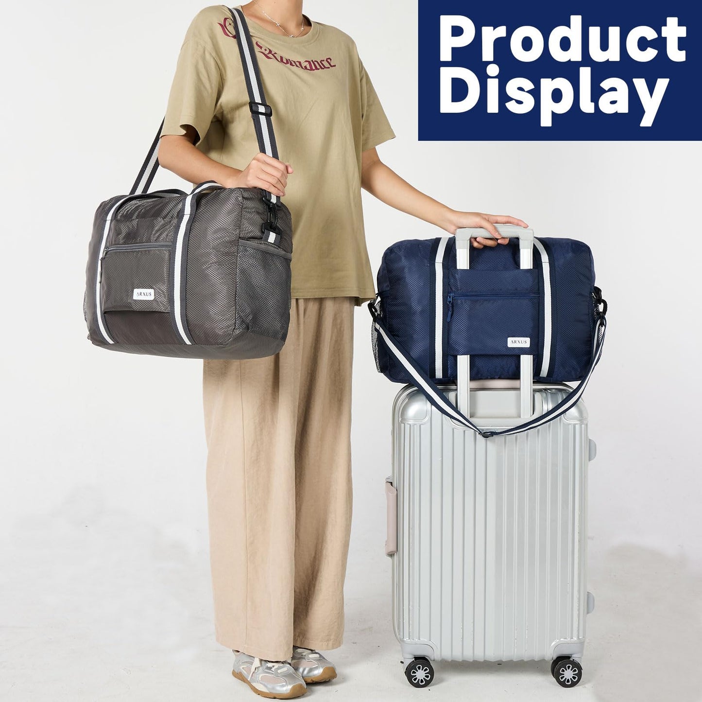 TravelLite Foldable Waterproof Duffle Tote Bag
