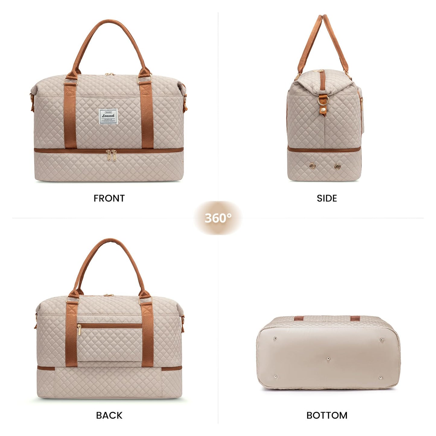 LOVEVOOK All-in-One Duffle: Travel & Gym Ready