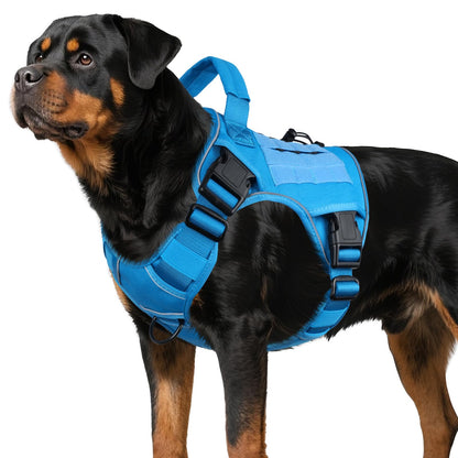 GuardianGrip Tactical Dog Vest - Large, Reflective, Green