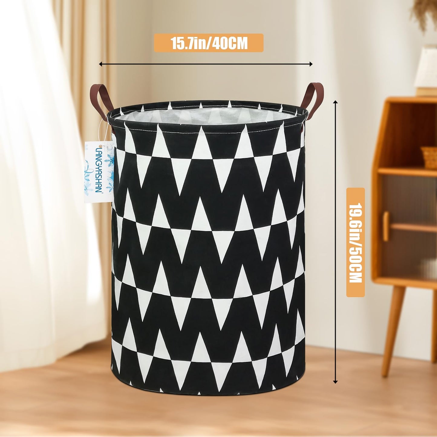 Collapsible Canvas Hamper by LANGYASHAN