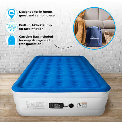 DreamNest Luxe Air Mattress with ComfortCoil Tech