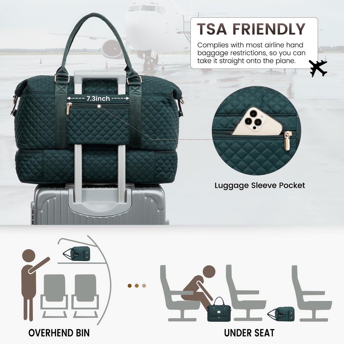 LOVEVOOK All-in-One Duffle: Travel & Gym Ready