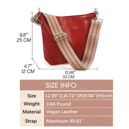ChicHobo Vegan Leather Crossbody Bag with Strap